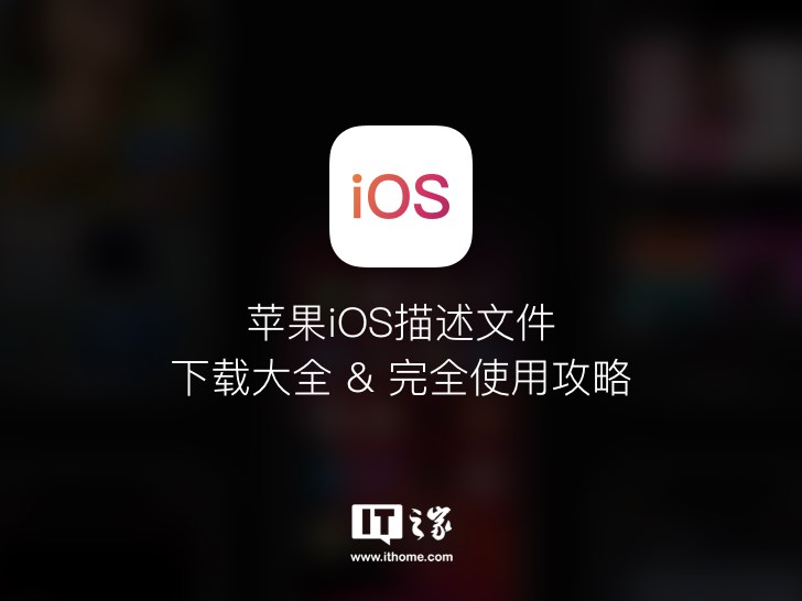 iOS正式版常用和实用的描述文件怎么用？IT之家告诉你
